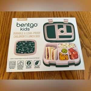 NIB Bentgo Kids Children’s Lunch Box in Green Rainbows